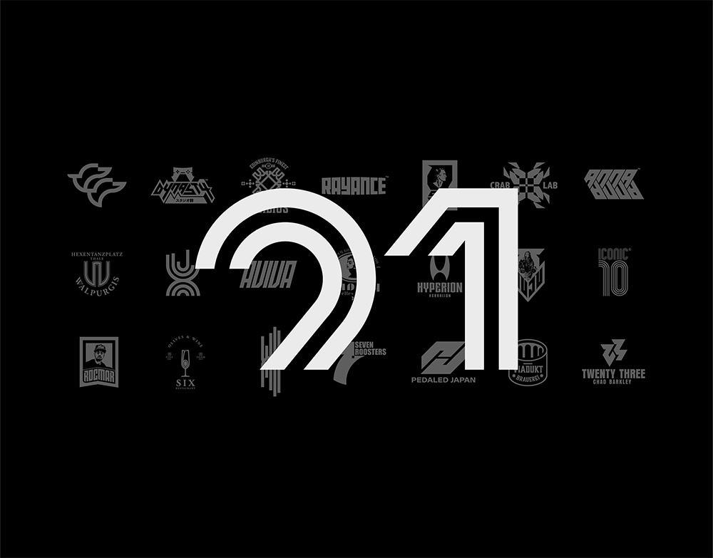 审美高级！21款单色创意Logo设计