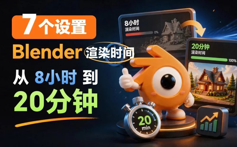 7个设置!把Blender渲染时间从8小时砍到20分钟-牛七七