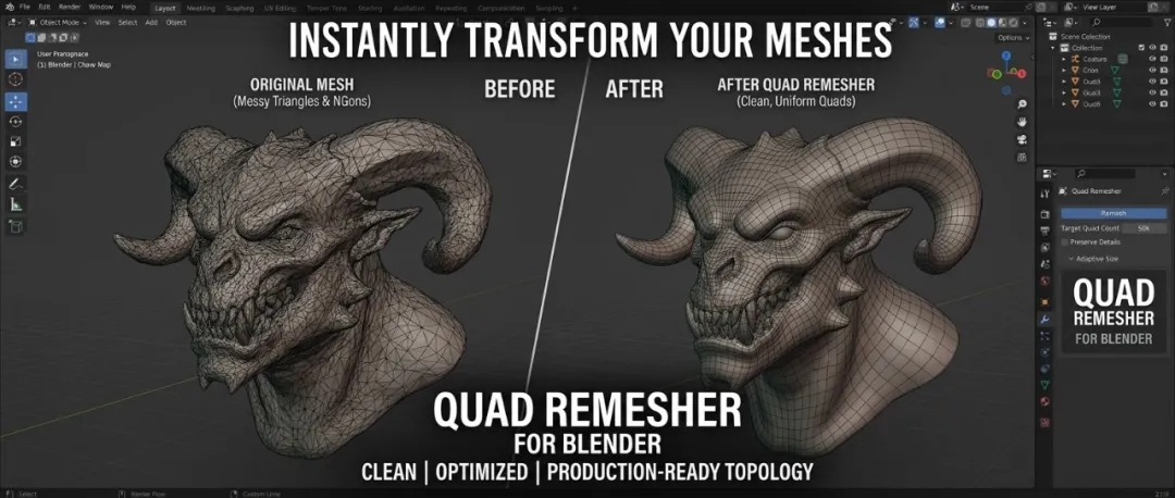 告别低效!Blender必备6款神仙插件,帮你节省70%的时间